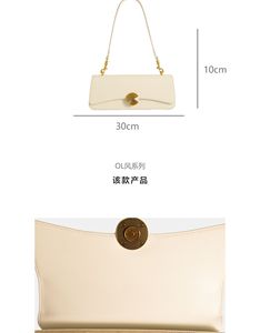 Bolso Bandolera de Cuero Genuino, Diseño Simple, Elegante, para Mujer, Bolso de Hombro - Product Image 5