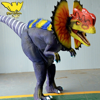 Prix d'usine – Nouveau modèle de Dilophosaure réaliste et attrayant, personnalisable, costume de dinosaure animatronique 3D pour scène