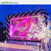 HXTECH layar LED tahan air mudah instalasi, dinding Video LED raksasa latar belakang panggung LED