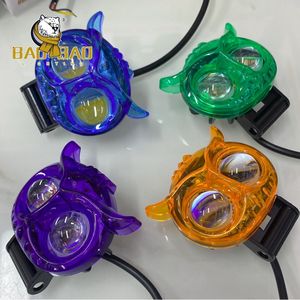 Projecteurs bicolores <span class=keywords><strong>pour</strong></span> motos Hibou <span class=keywords><strong>Led</strong></span> 2 Lentilles Phares de conduite Phares de travail Phares antibrouillard <span class=keywords><strong>Ampoule</strong></span> DRL Véhicule <span class=keywords><strong>pour</strong></span> Voiture Camion - Product Image 1