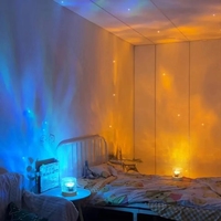 Vente en gros RGB dynamique rotatif ondulation de l'eau Aurora projecteur lampe de table batterie aurores boréales maison chambre décor à distance pour
