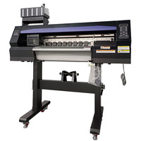 Printer Inkjet DTF US Stock Calca 24 inci (60cm) dengan Dual Printhead XP600, Transfer Film Panas Otomatis untuk Pencetakan Kaos