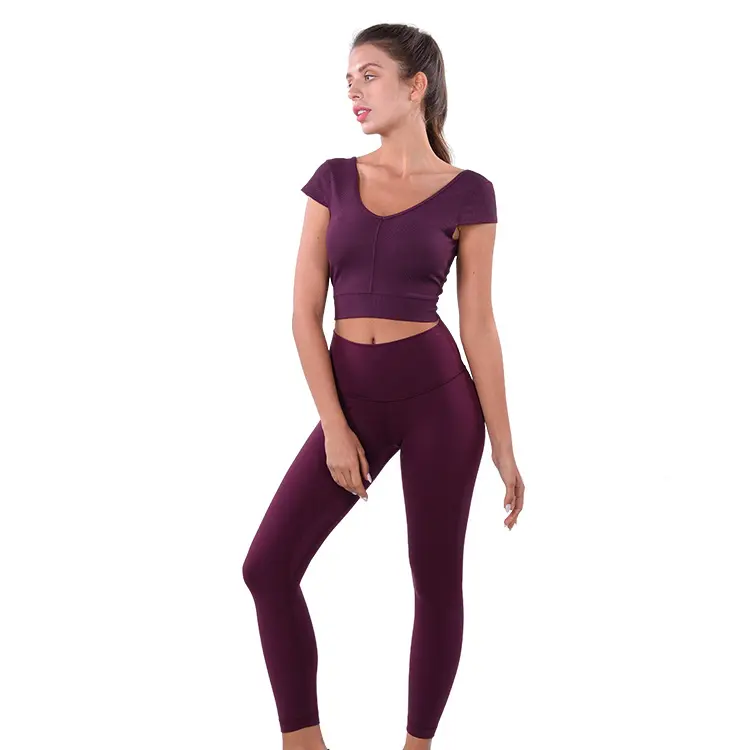 Fitness Workout Gym Running Women Yoga Shirt Crop Tops