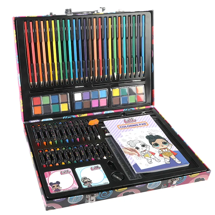 Lol Surprise Custom Deluxe Rainbow Wooden Set De Arte Full Colors Professional Art Drawing Set