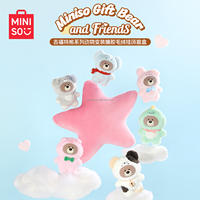 Peluche de Vinilo Oficial y Original de MINI so Mini so Gift Bear and Friends in the Forest, Caja Sorpresa, Regalo de Cumpleaños, Decoración Navideña