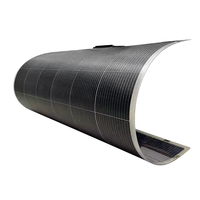 Panneau solaire flexible bifacial ETFE 100W 200W, module PV mono semi-flexible pour camping-car, bateau, yacht, camping, système 12V