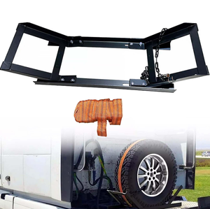 Support de Roue de Secours pour Semi-Remorque AMBITION avec Sangle à Cliquet et Chaîne – Support de Rangement Portable et Réglable pour Pneus de Camion - Product Image 2