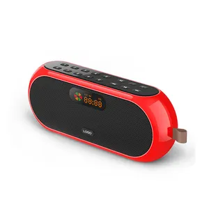 S198 Fm Radio Outdoor Digitale Bt Speaker 10W * 2 Multifunctionele Bluetooth Audio Luidspreker Met Nummer Pad, led Scherm