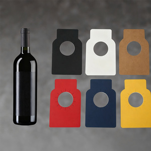 Papel Kraft para botella de vino, etiqueta colgante para botella, cuello de papel, <span class=keywords><strong>nombre</strong></span>, etiqueta Navidad colgante para fiesta de, tarjeta de suspensión de cartón - Product Image 2