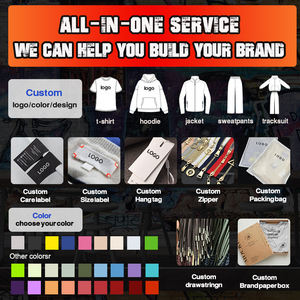 Tuta in Pile 100% <span class=keywords><strong>Cotone</strong></span> con Logo Personalizzato, Felpa con Zip e Pantaloni da Jogging per <span class=keywords><strong>Uomo</strong></span>, Set Sportivo Streetwear dei Produttori - Product Image 4