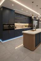 Meuble sous-évier PRIMA pour cuisine, livraison gratuite, armoires en chêne blanc, échantillon d'armoires de cuisine américaines pour nouveaux appartements