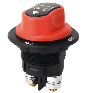 สวิตช์แบตเตอรี่แบบหมุน 50A/100A/200A/300A ตัดไฟ 12-48V สำหรับรถยนต์ เรือ และมอเตอร์ไซค์ - Product Image 1