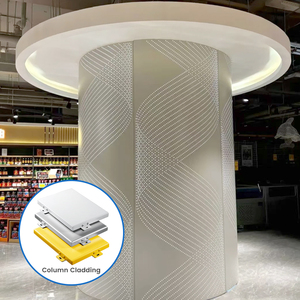 Decoración de Pared Interior para Restaurantes y Cafés en Riad, Revestimiento de Grado Alimenticio, Fácil de Limpiar, Antipolvo, Lámina de Aluminio Sólido - Product Image 1