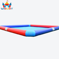 Piscine gonflable commerciale Jeux d'eau en plein air pour enfants Adultes Famille Fête Événements de team building PVC résistant