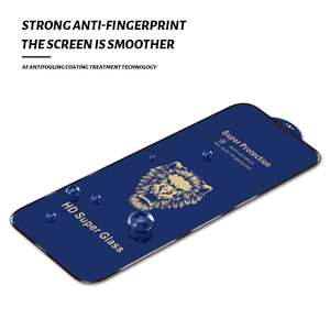 Film de protection en verre trempé pour téléphone portable de qualité supérieure Vente en gros Protecteur d'écran en verre collé pour iPhone 15 14 13 Pro Max - Product Image 3