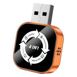 Adaptateur CarPlay filaire vers sans fil 4 en 1, prend en charge Android Auto, Mirror Link, AirPlay, design compact pour port USB universel de <span class=keywords><strong>voiture</strong></span> - Product Image 1