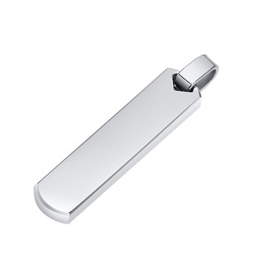 Collar de barra inicial para hombres, colgante de barra <span class=keywords><strong>vertical</strong></span> geométrico grueso con letras de la letra de la barra de regalo simple casual joyería de regalo - Product Image 5