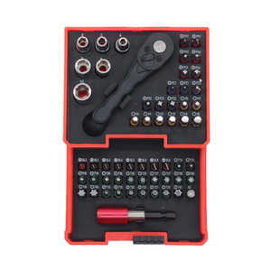 58 pcs ngăn kéo phong cách dụng cụ cầm tay thiết lập điện tuốc nơ vít Bit Ổ cắm thiết lập hộp gói đa tuốc nơ vít bit thiết lập - Product Image 1