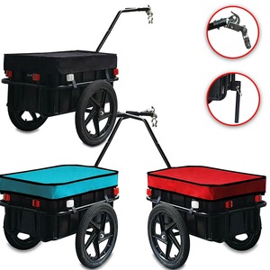 <span class=keywords><strong>Remolque</strong></span> Metálico Plegable y Desmontable con Diseño Colorido para Viajes al Aire Libre, Camping, Mascotas y Bicicletas de Montaña - Product Image 2