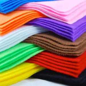 100% Polyester Mềm Felt Craft Sheets/Không Dệt Màu Felt Vải Cuộn