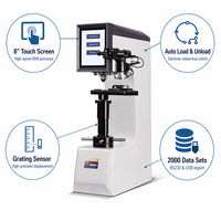 Digital Brinell Rockwell Vickers Hardness Tester 3-in-1 Universal Hardness Testing Machine 8" Touch Screen Auto Load
