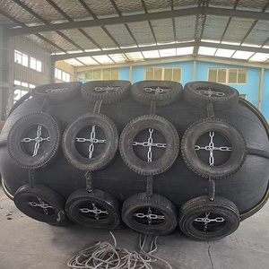 Defensas Neumáticas Inflables de Goma Tipo Red de Barco Cilíndrica Protectora de 3 Metros de Ancho - Product Image 5