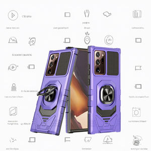 Coque arrière antichoc avec béquille métallique et aimant puissant pour Samsung S25 S24 Ultra avec protection 360° pour Samsung A13 A52 – Meilleure vente - Product Image 3