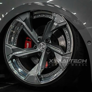 Nouvelles jantes XINLAI personnalisées en chrome poli, forgées en deux parties, à rayons multiples, pour M4/M5 Audi et Jeep - Product Image 2