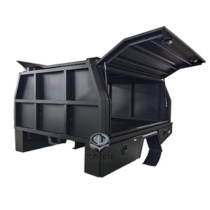 Cassone Personalizzato in Alluminio Resistente di Alta Qualità, Impermeabile, per Pickup a Doppia Cabina, con Vano Portautensili Sottoscocca in Vendita - Product Image 5