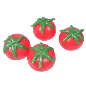 Balle anti-stress unisexe en PU résistant à l'eau, 6,0 cm, en forme de tomate, pour sport et jeu, impression de logo personnalisée, vente chaude - Product Image 2