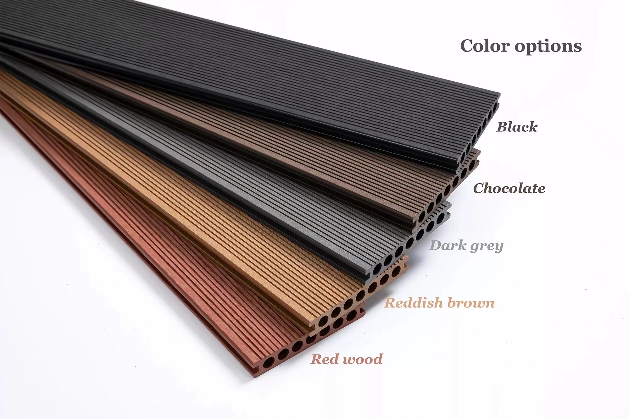 Wood Floor 3D Embossing Texture WPC Decking Composite Deck Floor Waterproof