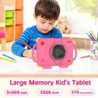 Tableta Educativa Android 15 de 7 Pulgadas, MTK8766 Quad Core 2.0GHz, 8GB 32GB, 3000mAh, 5G WiFi, Tableta para Niños, Tableta de Aprendizaje para Niños