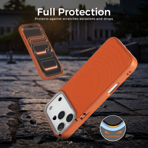 Étui hybride texturé TPU+PC pour <span class=keywords><strong>iPhone</strong></span> 17 Pro Max avec chargement magnétique sans fil, protection de l'objectif de la caméra surélevée, <span class=keywords><strong>coque</strong></span> de protection - Product Image 2
