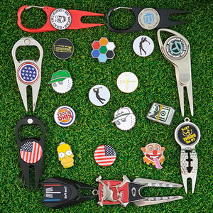 Tampon étanche à l'eau Pièce de monnaie Oem Ultra pliable Kong Lines Rhinestone Sparkly Alignment Position Bronze Custom Ball Markers Golf - Product Image 5