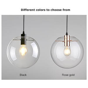 Lustre suspendu à boules de verre Minimalist Creative Kitchen Restaurant glass Pendant Light - Product Image 4