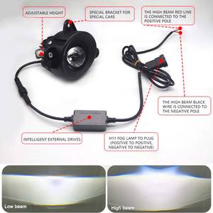 Luz antiniebla Bi <span class=keywords><strong>Led</strong></span> de 2 pulgadas, lente de Proyector, lámpara antiniebla bifocal para VW Transporter Multivan Polo Praktik Skoda Roomster Crafter fabiai - Product Image 4