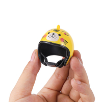 Casco para mascotas con diseño de pollo, gorro de protección, casco para desplazamientos, casco de personaje de dibujos animados, artículos divertidos para mascotas
