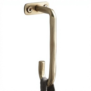 Wall Mounted Metal <b>Hook</b> Rustic Style Handmade Single <b>Hook</b> Easy Mounted Customizable Designs High Quality Brass Coat <b>Hook</b> - Product Image 1