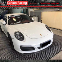 Lèvre avant en fibre de carbone humide 991.2 pour Porsche 911 Carrera S GTS (2016-2018) - Finition polie, installation facile