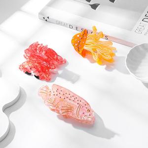 YJL Nuovo Design Fermaglio per Capelli a Forma di Granchio Marino in Acetato, Fermaglio a Forma di Medusa Marina, Fermaglio Personalizzato per Donne - Product Image 2