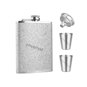 Flacon à liqueur en acier inoxydable avec impression personnalisée, étanche, doré, 6 oz, cadeau de mariage, flacon pour alcools - Product Image 3