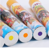 Canon à Confettis Écologique Coloré 28cm, Effet Fumigène Portable pour Mariage, Anniversaire, Révélation du Sexe, Baby Shower