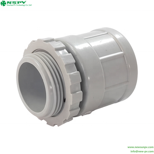 Adaptador de PVC de Alta Resistencia a los Rayos UV, Color Gris, con Anillos de Bloqueo, 20-50 mm, Adaptador de Tornillo Plano, Alta Resistencia a Impactos para Accesorios - Product Image 3