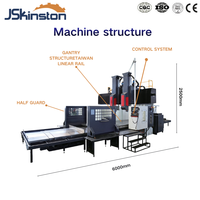 Machine de fraisage CNC à portique de grande taille, outil de traitement de haute précision XH6032 XH8032, machine robuste