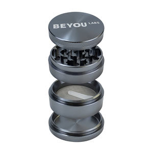 Beyou, nuevo, venta al por mayor, tienda de humo, molinillo de hierbas comercial, molinillo de hierbas, trituradora, 4 capas, aleación de Zinc, molinillo de hierbas para fumar - Product Image 5