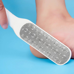 Foot File Plastic Pumice Stone Square Shape For Foot Callus Removal With Dual Side Design - Product Image 1