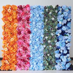 Fondo de Pared de Flores de Arcoíris Especialmente Diseñado para Eventos, Pared de Flores de 8 pies para Decoración de Escenarios de Festivales Fotográficos - Product Image 2