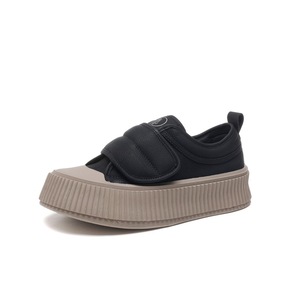 <span class=keywords><strong>Sneakers</strong></span> in Pelle <span class=keywords><strong>con</strong></span> <span class=keywords><strong>Velcro</strong></span> per Donne, Suola Spessa per Aumentare l'Altezza, Traspiranti, Leggere, <span class=keywords><strong>con</strong></span> Suola Morbida per Sport e Uso Quotidiano - Product Image 1