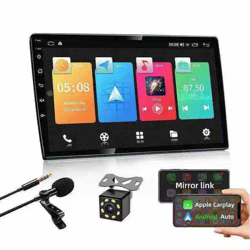 Màn hình cảm ứng đài phát thanh xe FM âm thanh 2 + 32GB GPS navigation Android 10.0 BT WIFI xe DVD Player 2 Din 7/9/10 inch HD Navigation