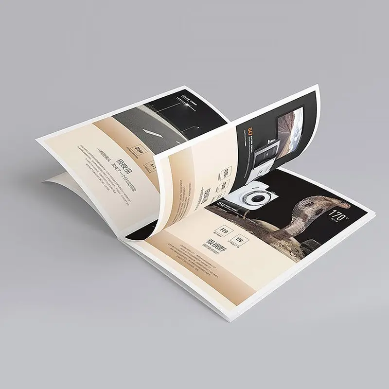 Fabrika özelleştirilmiş A5 dergisi kitapçık talimat manuel katalog eyer kitapçık el ilanı Poster broşür baskı
